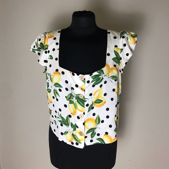 Oasis Lemon Pattern Blouse - Picture 3 of 11